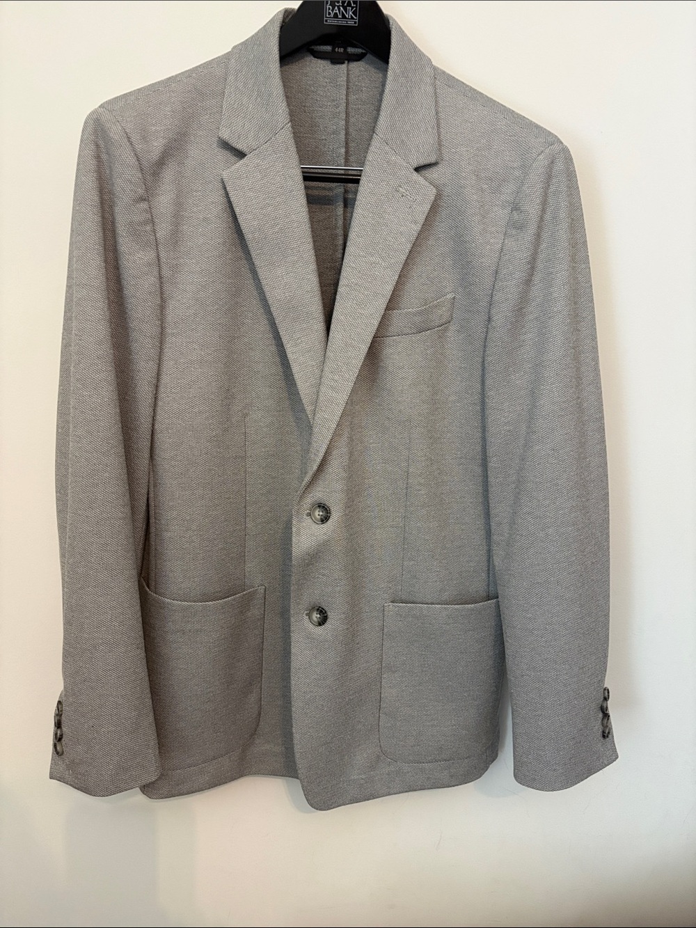 Banana Republic Light Gray Two-Button Blazer